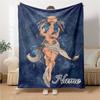Custom Name Fiery Warrior'S Crown Party Blanket For Couch Bed Plush Cozy Fuzzy Blanket Super Soft Warm Blankets For Fall And Winter 0916281
