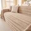 Winter Rabbit Wool Camping Picnic Sofa Cover Housses De Canapé Funda Sofa Thick Streaks Sofa Covers Mats Throw Blankets