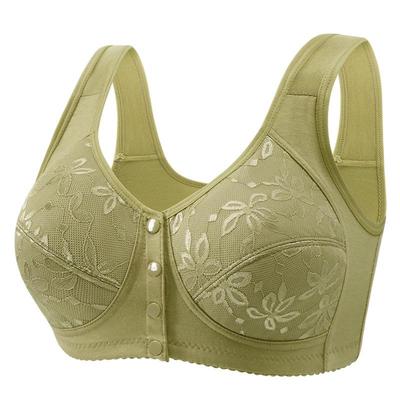 Bügel-freier Frontverschluss-Push-up-BH in Übergröße für Damen