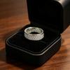 European-American Korean Style Celebrity Star Zircon Multi-Row Ring