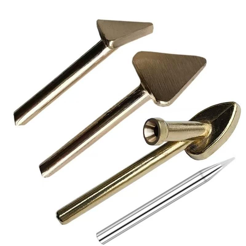 Triangle Smoothing Head Plastic Welder with Hole Copper Tip and Welding Rod Repair Tool.