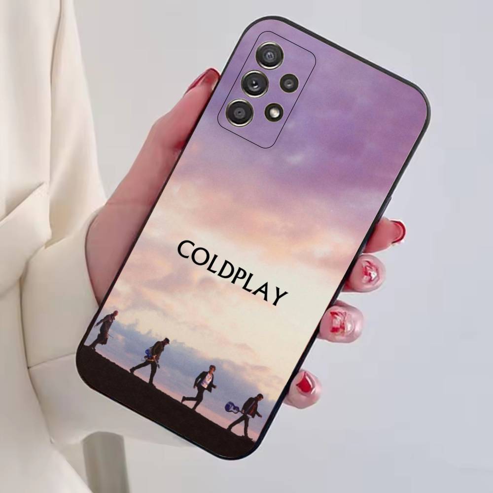 Band C-Coldplay cool Phone Case For Samsung S25,S24,S21,S22,S23,S30,Ultra,S20,Plus,Fe,Soft Silicone Black Cover