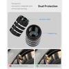 4PCS Tire Valve Stem Caps for Tesla Model Y X S 3, Aluminum Alloy Valve Stem Cap Universal Stem Covers Accessory(Corrosion Resistant Black)