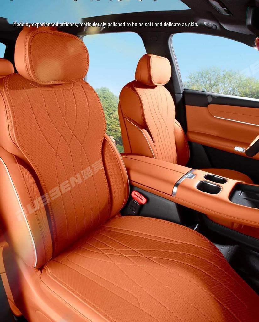 Lubin All-Season Breathable Car Seat Cover for Qiyuan Q07 - Ventilated Cushion Decor
