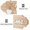 1pc Welcome Sign For Wall Wood Welcome Sign Home Decor English Letter Design Wall Sign Decor Holiday Hotels Ornament All Season
