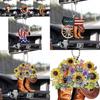 Wild West Floral Gift For Horse Lovers Vintage Cowboy Car Decoration Hanging Ornament