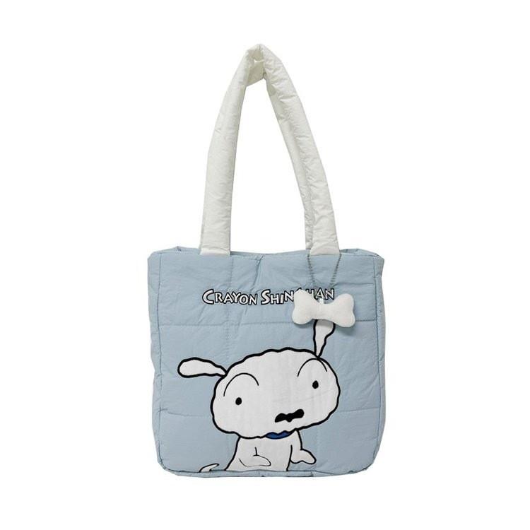 Crayon Shinchan Nylon-Tragetasche mit Buchstaben-Design für den täglichen Gebrauch