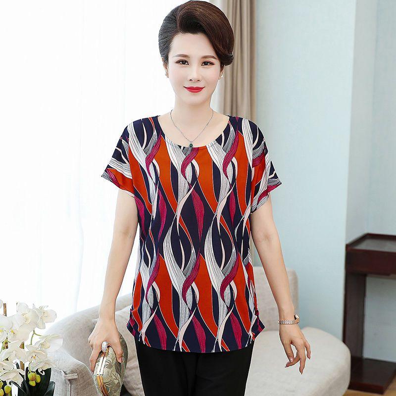 Dámské tričko s krátkým rukávem se stovkovým potiskem, módní, ležérní, volné, prodyšné topy