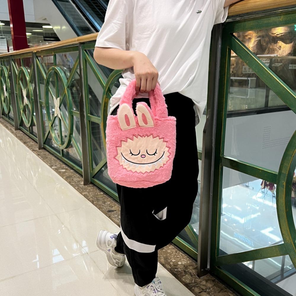 

Adjustable Straps Labubu Handbag Plush Filled Cartoon Peripheral Daypack Labubu Backpack Parent style17