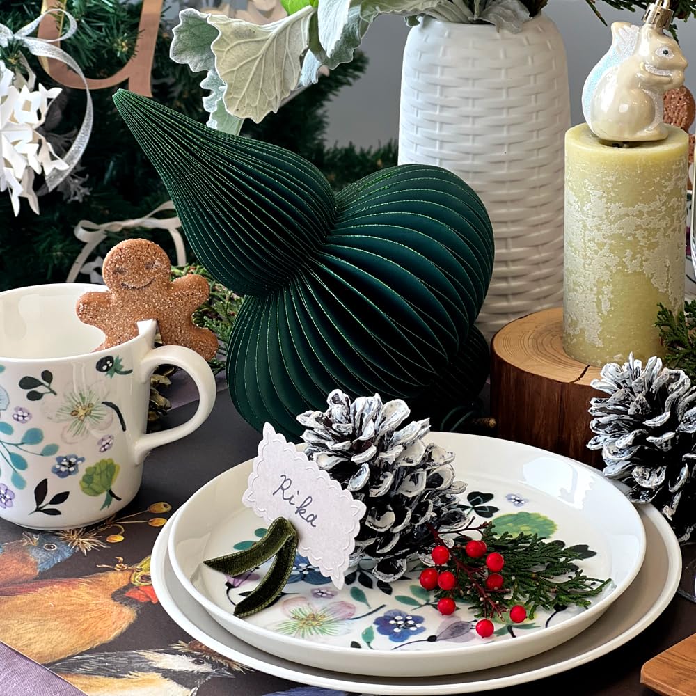 NARUMI Lucky Bag Anna Emilia Tableware Set In Green with a Floral Perfect for Cute Dinnerware and Product 2026 6-Piece Print. Two. Set.
