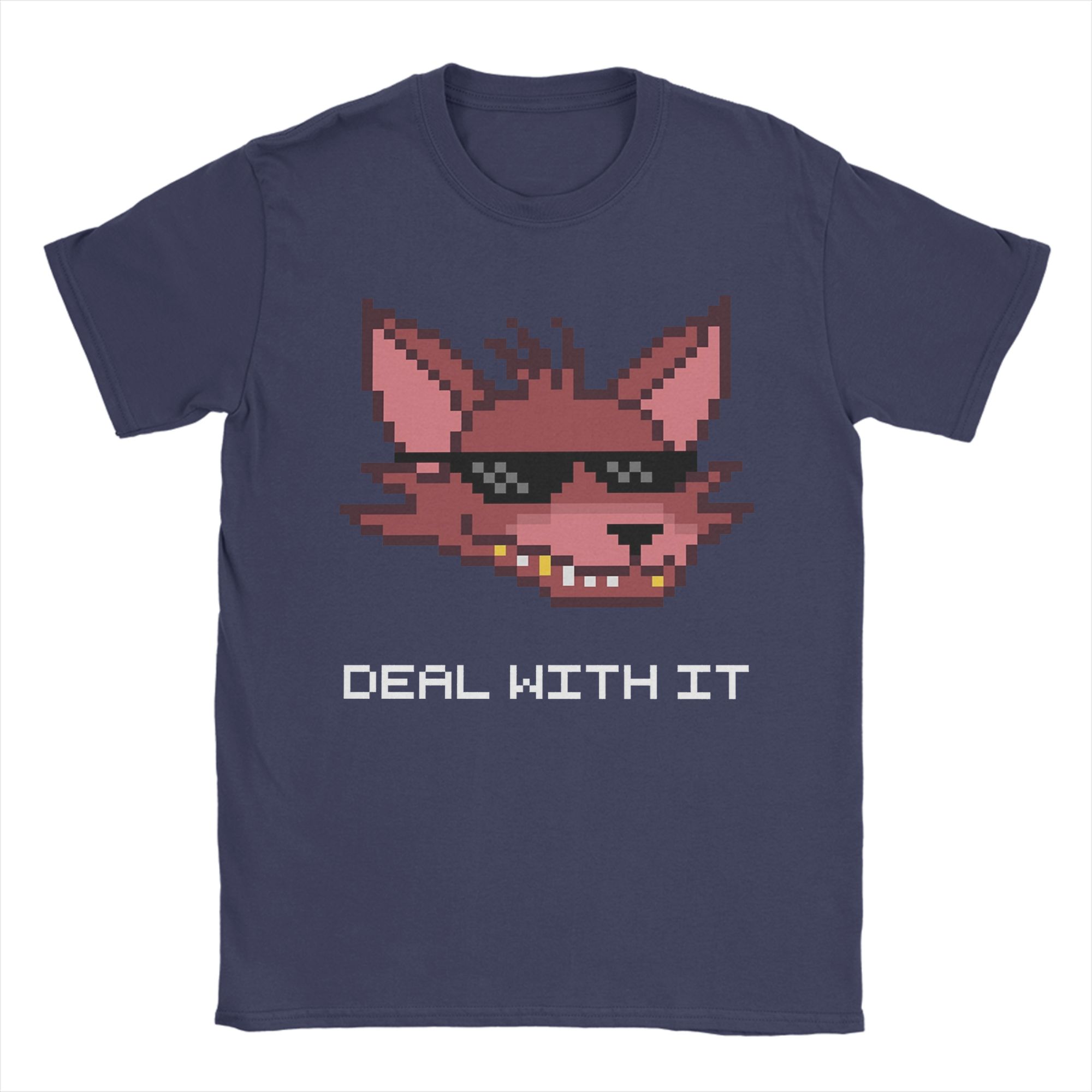 

Men Freddyed Bonnie Game Foxy Deal With It T Shirts 100 Cotton Clothing Amazing Crew Neck Tee Shirt Plus Size TShirt 4XL