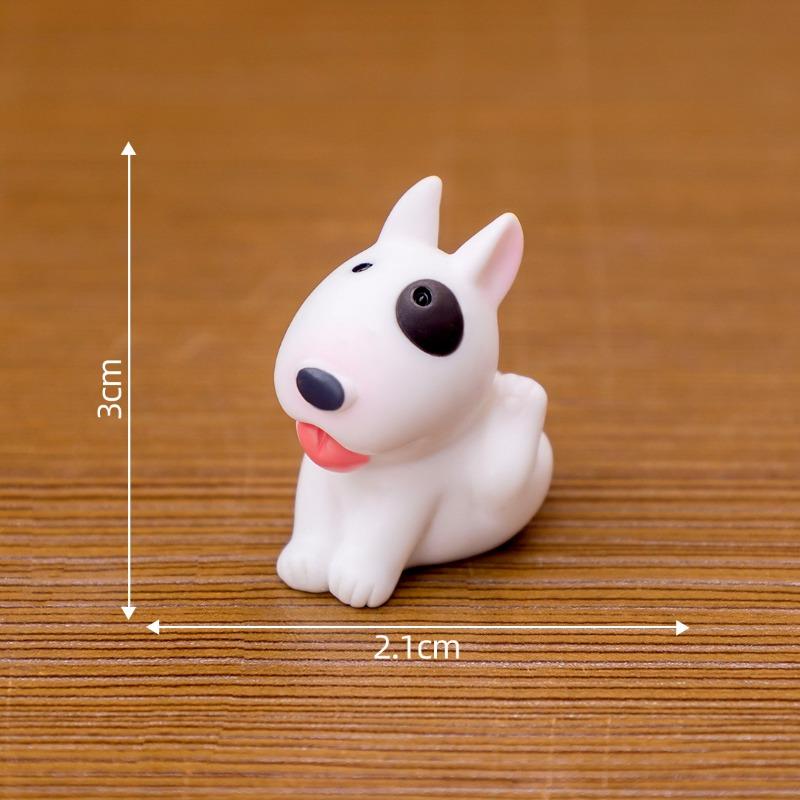 Cute Bulldog Puppy Micro-landscape Decorative Items Blind Bag Accessories Car Mini Ornaments