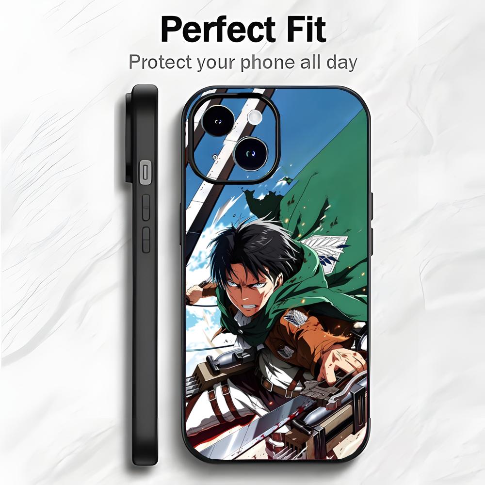 Dark Japanese Anime A-Attack On Titan Phone Case Phone Case Soft Packaging Lightweight For iPhone17 16 15 14 13ProMax