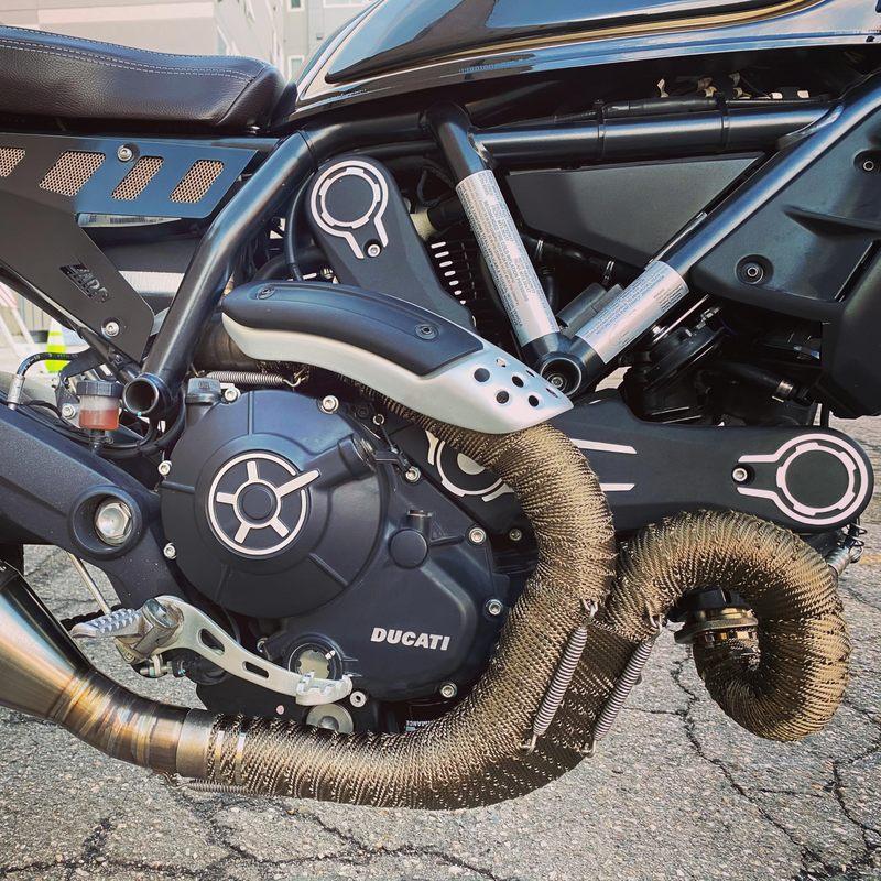 Nastro Termico per Scarico Moto 5M, Fasciatura Termica per Collettori, Resistente al Calore, Downpipe per Accessori Moto Auto