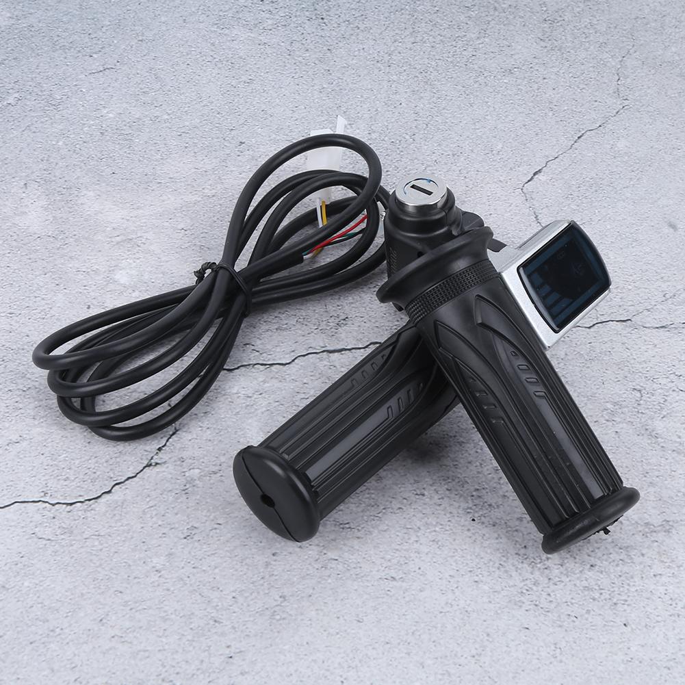 Multifunction Throttle Grip 36V Electric Quantity Battery Indicator Electric Door Lock