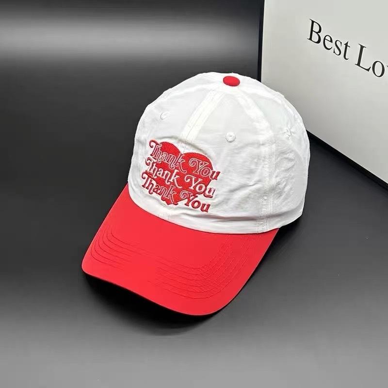 Thank You Baseball Hat Love Letter Embroidery Big Head Circumference Small Versatile Cap