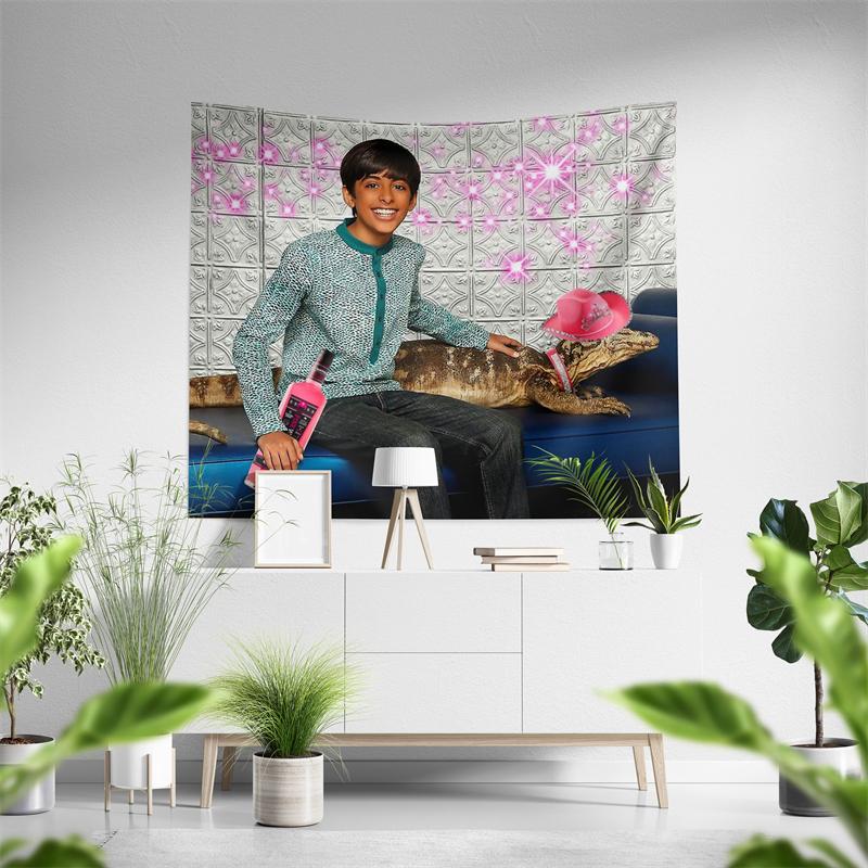 Aertemisi Ravi Whitney Cowgirl Kipling Funny Meme Ravi Ross Jess Tapestry Wall Hanging Art for Bedroom Living Room Decor Party