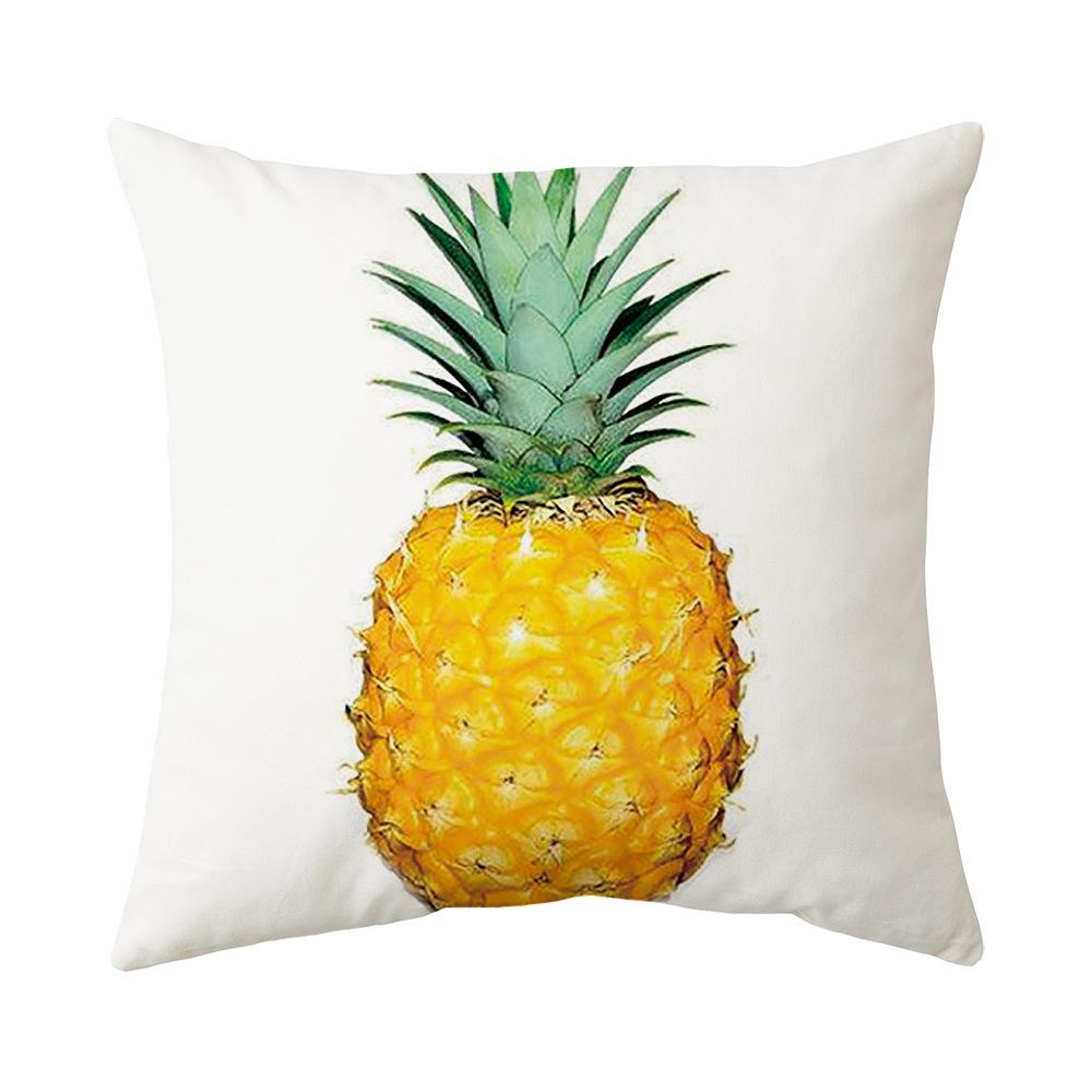 New Yellow Peach Skin Print Pillow Nordic Fresh Living Room Sofa Pillow Cover