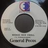 7inch Record GENERAL PECOS  Wicked Man Dwell ECR011 East Coast Reco Jamaica Reggae Ska  Dub Used