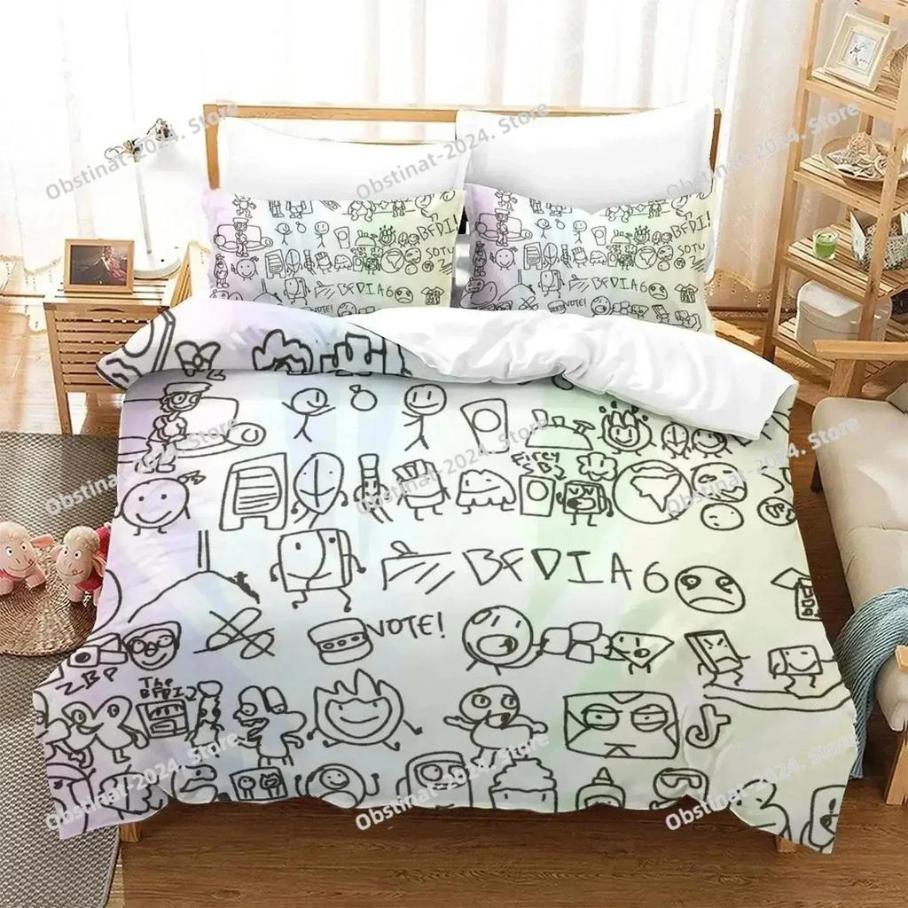 New Jacknjellify Bedding Set Printed Single Comforter Quilt Bed Cover Soft Duvet Cover Pillow Case 3 Pieces Sets Kids Adult Size