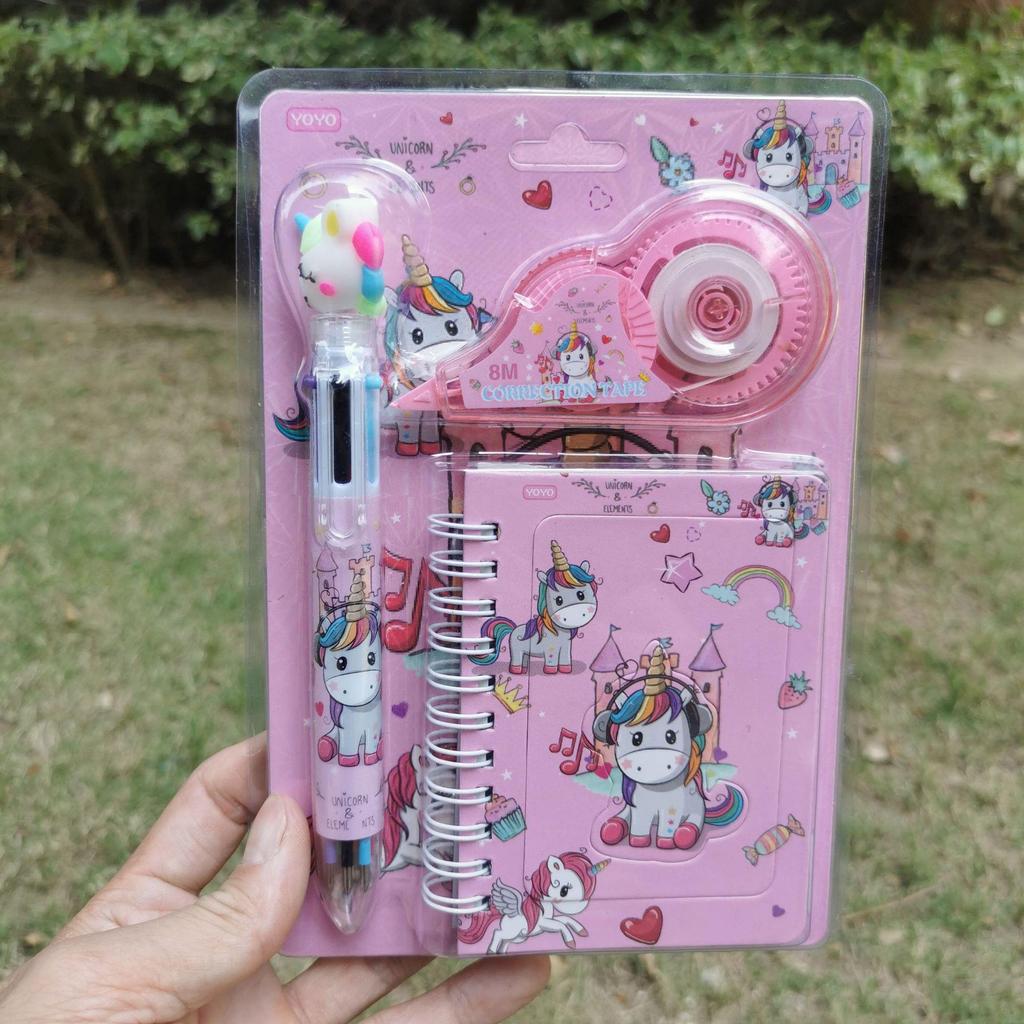 Middle School Stationery Gift Set with Ballpoint Pen & Notebook for Students