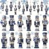 12/24Pcs Wooden Nutcracker Soldier Pendant Mixed Style Christmas Home Decoration  New Year