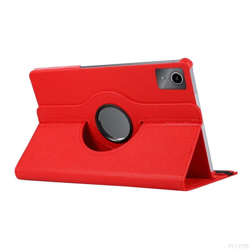 360 Housse Pour Tab Idea TB336FU TB336ZU Étui Intelligent M11 TB330FU TB330XU Housse à Support Multi-Angles Xiaoxin Pad 11 Idea Tab TB336FU ZU rouge