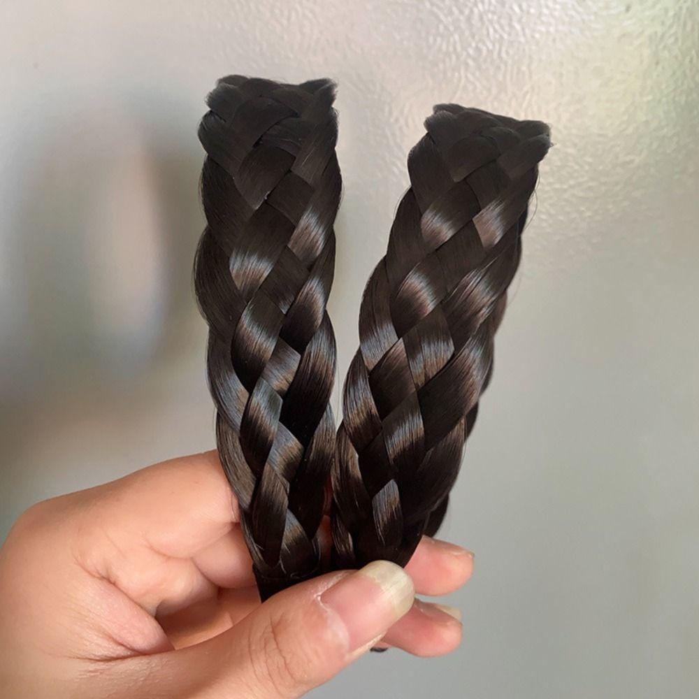 Vysoká Kraniální Horní Artefakt Dámské Čelenky Korejský Styl Pokrývky hlavy Široká Vlasová Obruč Paruková Čelenka