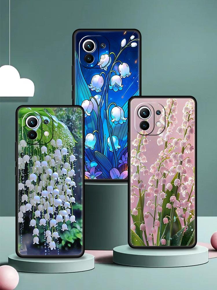 Lily Of The Valley Clear Floral Phone Case Cover for Xiaomi Mi 17 15 14 13 12 11 Ultra 15T 14T 13T 12T 11T Pro Lite 5G Soft TPU