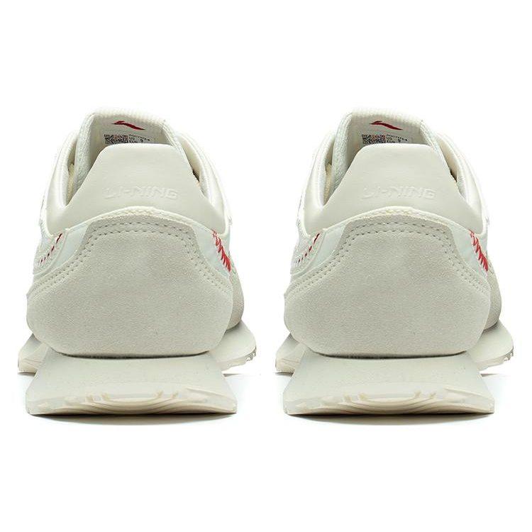 Li Ning CF Forest Woven Abrasion Resistant Breathable Low top Sports Casual Shoes Women's Cream White AGCT174-1