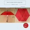 Long-Handled Curved Hook Umbrella with 6 Ribs, Semi-Automatic Sunshade and Sun Protection, Dual-Use for Men and Women, Suitable for Children and