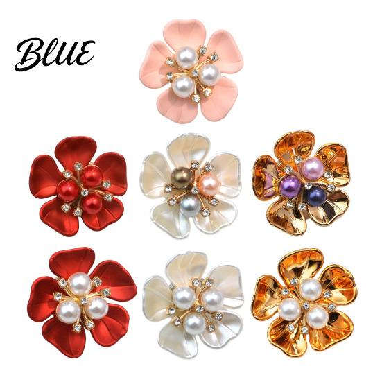 Photo Shoot Accessories Flower Cufflinks Faux Pearl Rhinestone Button Covers