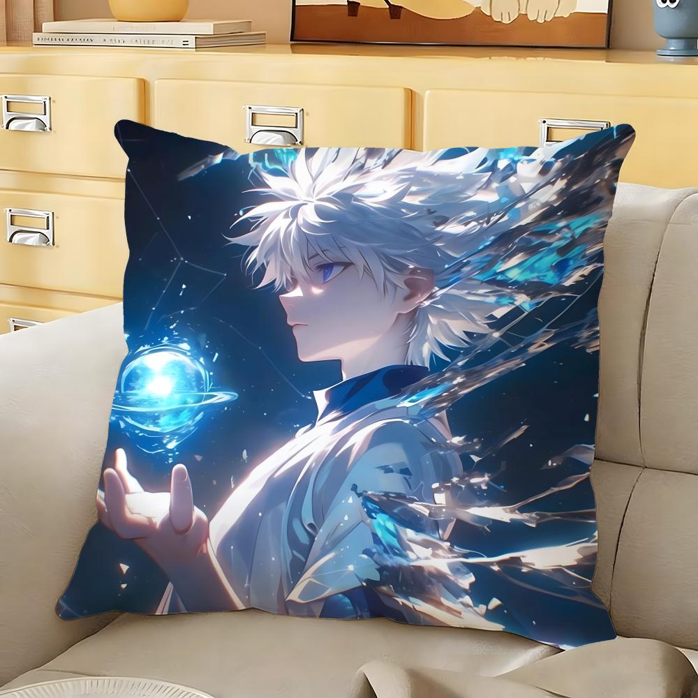 HHunter X HHunte Anime Cushion Cover Soft Durable Reversible Pillow Cover Home Car MultiScene Daily Comfort Pillowcase