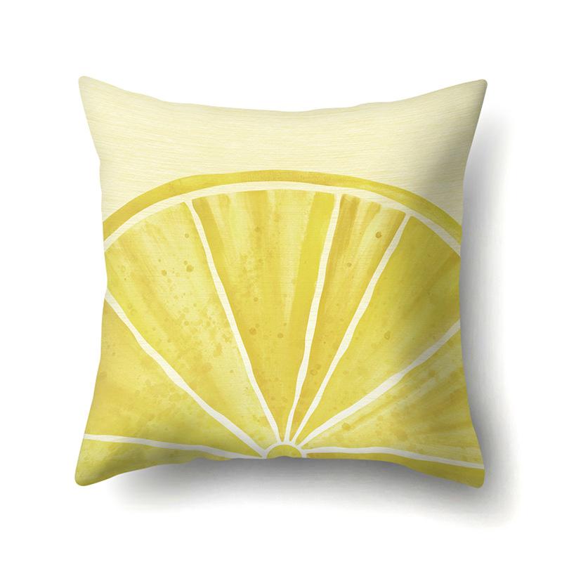 Cool Summer Fruit Polyester Pillowcase Car Decoration Home Print Small Fresh Cute Pillowcase