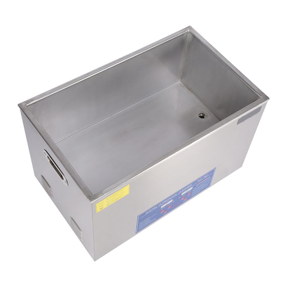 Stainless Steel Digital Industrial Heated Ultrasonic Cleaner Tank w  Timer  30L
