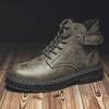 Fashion 2024 Winter Men's Boot British Style Retro Middle Cut Men Boot High Cut Men's Shoes Snow Bootsd