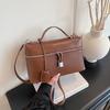 Kleine quadratische Tasche mit Reißverschluss Damen Schulter-Tragetasche