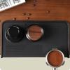 Silicone Coffee Tamper Mat Non-Slip Heat-resistant Espresso Tamping Mat Rectangular Thickened Coffee Press Pad Cafe