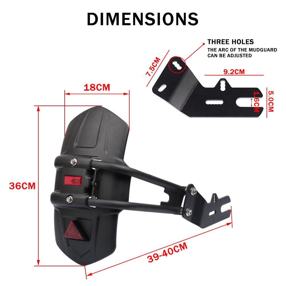 Pour CFMOTO NK150 CF 150NK NK250 250NK 300NK NK300 NK400 400NK NK 150 250 300 400 NK Garde-boue Arrière de Moto Protection contre les Projections