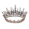 Korona tiara czarna nowa retro okrągła ten sam styl urodzinowa korona księżniczki korona