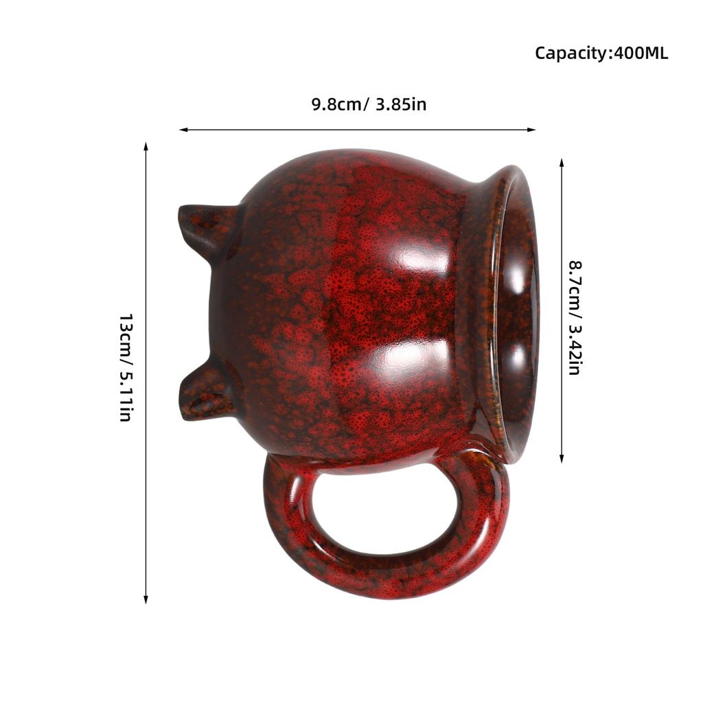 Halloween Ceramic Coffee Mug 350ml Witch Cauldron Porcelain Novelty Gothic Party Coffee Mugs Spooky Collection