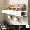 Estante Montado en Pared Estante de Almacenamiento para Especias Accesorios de Cocina Estante Soporte para Cuchillos de Cocina Colgador Estante Organizador de Estantes