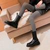 Winter New Piled Thick Fur Martin Boots Soft Leather Medium Tube Snow Boots Fur Integrated Warm Boots