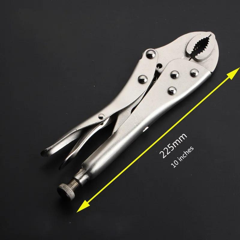 7/10/11 Inch Carbon Steel Welding C Clamp - Adjustable Straight Jaw Locking Mole Vice Grips with Force-Saving Pliers