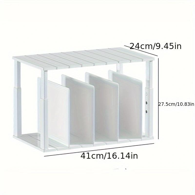 Organizator de separatoare de raft din plastic pentru geantă verticală, cămăși de pulover, în dormitorul cămară