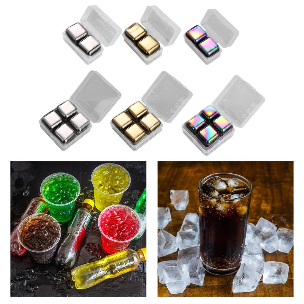 Reusable Ice Cubes Easy To Use with Storage Box Gift Set Quickly Cooling Beverage Chilling Rocks Whisky Ball Whisky Stone