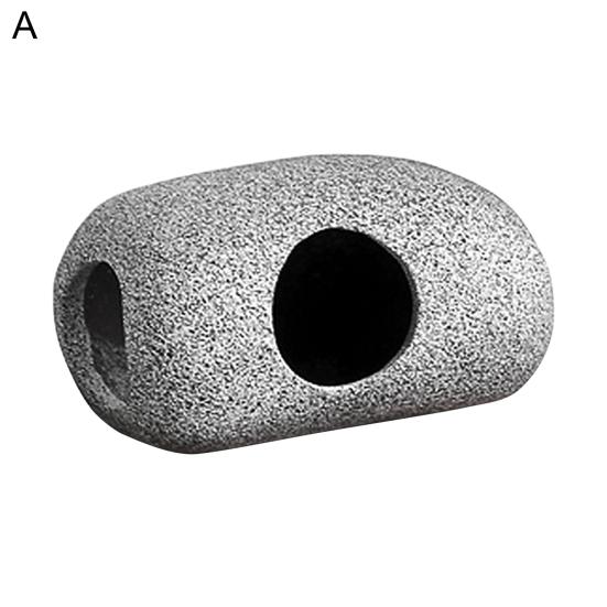 Yousheng Rock Cave Smooth Edge Aquarium Decoration Clay Hiding Breeding Fish Rock House Fish Tank