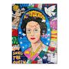 Pop Art Queen Elizabeth Oil Painting Royal City Wall Art
