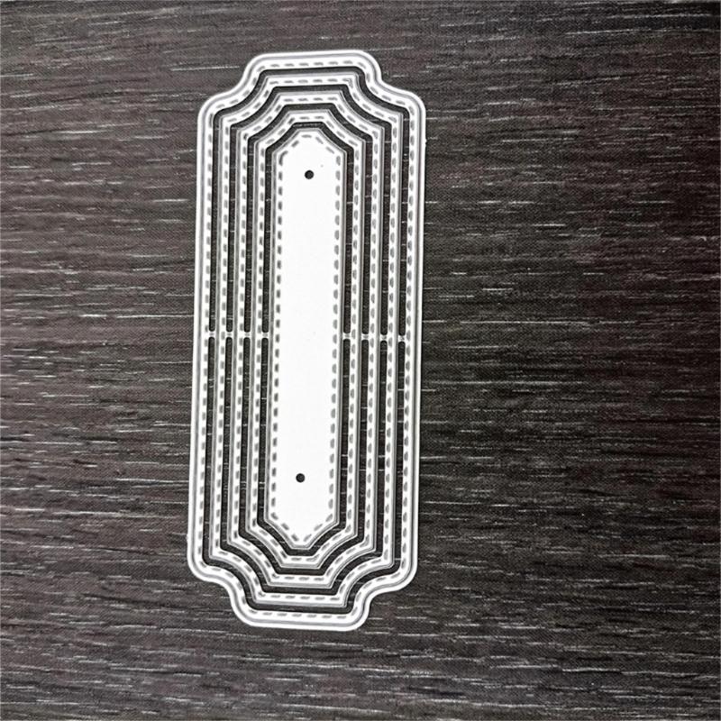 Metal Cutting Dies Label Frame Card Embossing DIY Photo Album Template Mold