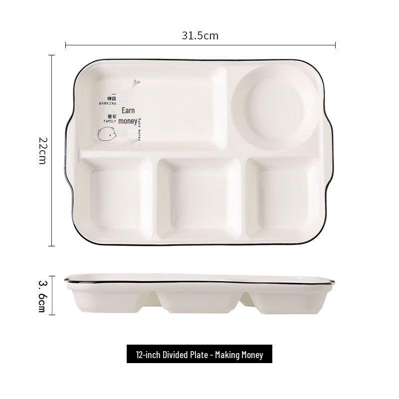 Ceramic Partitioned Meal Plate